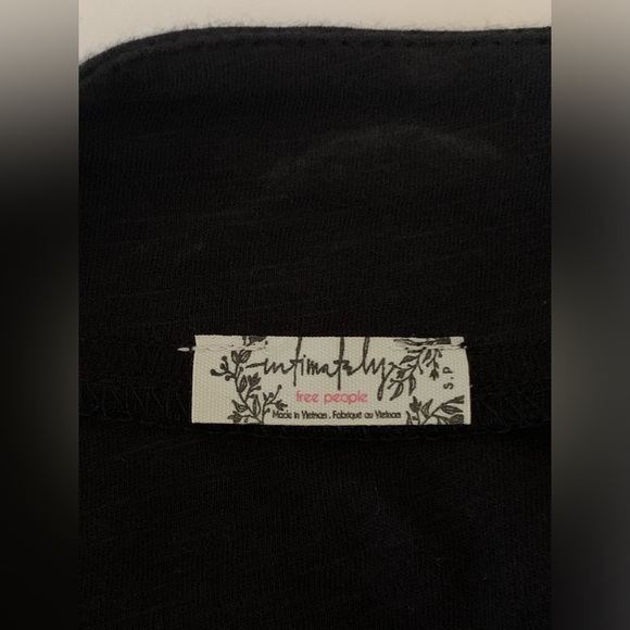 Free People Intimately Until Now Cardi Maxi Cardigan Long Sweater Black Size S - Picture 4 of 11